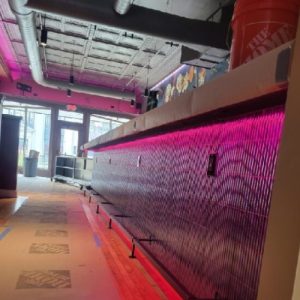 Commercial LED-lit Bar Counter